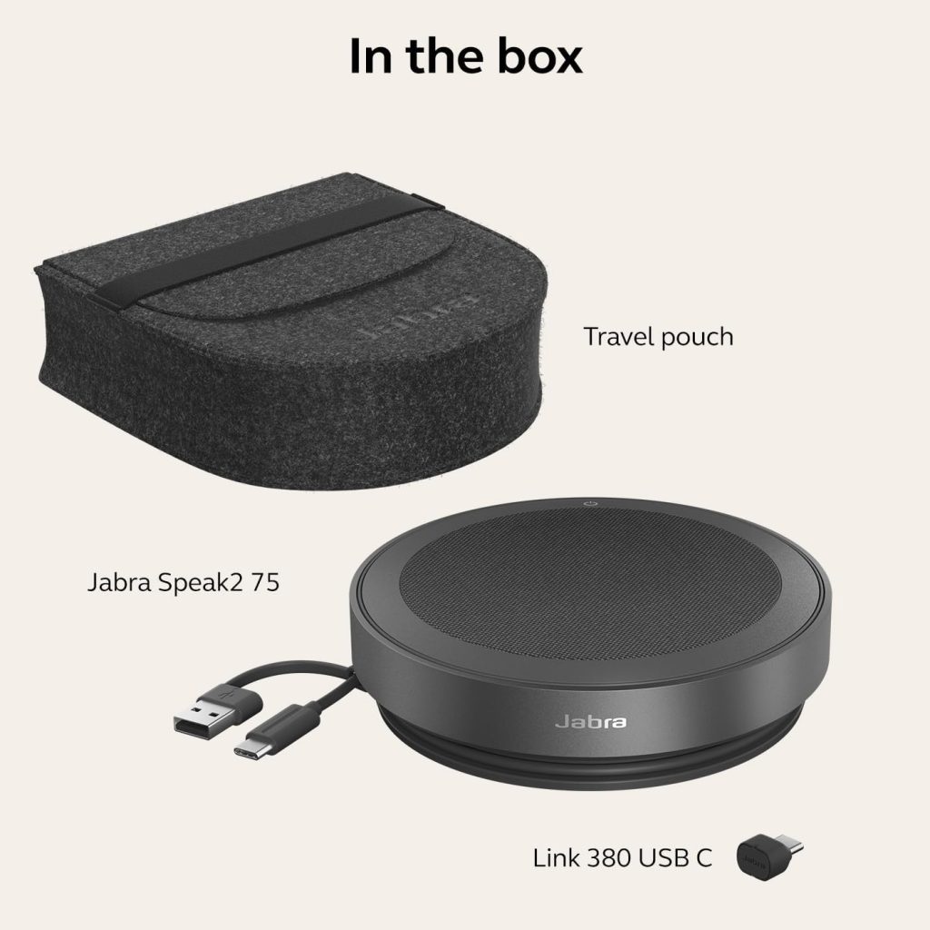 thông số kỹ thuật loa jabra speak2 75 ms teams link 380c