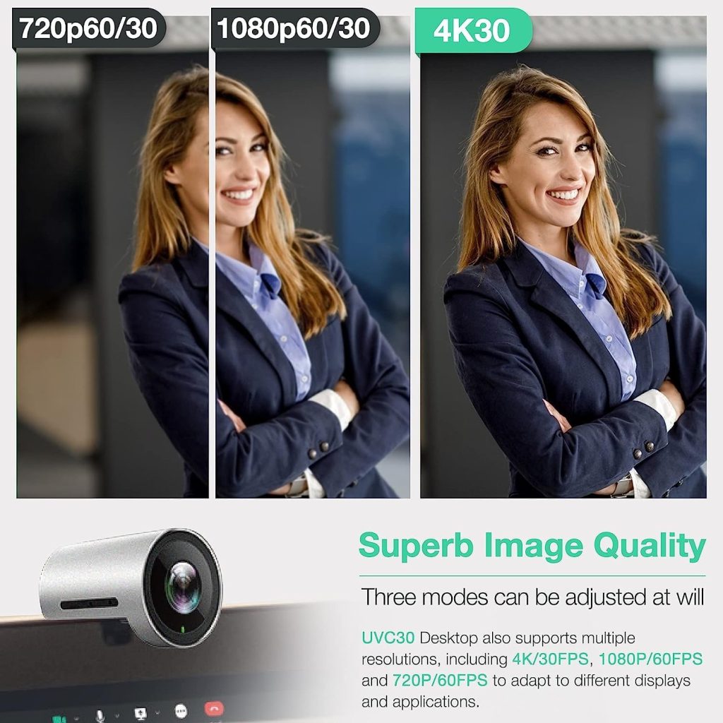 Yealink UVC30 mang đến hình ảnh rõ nét đến từng chi tiết