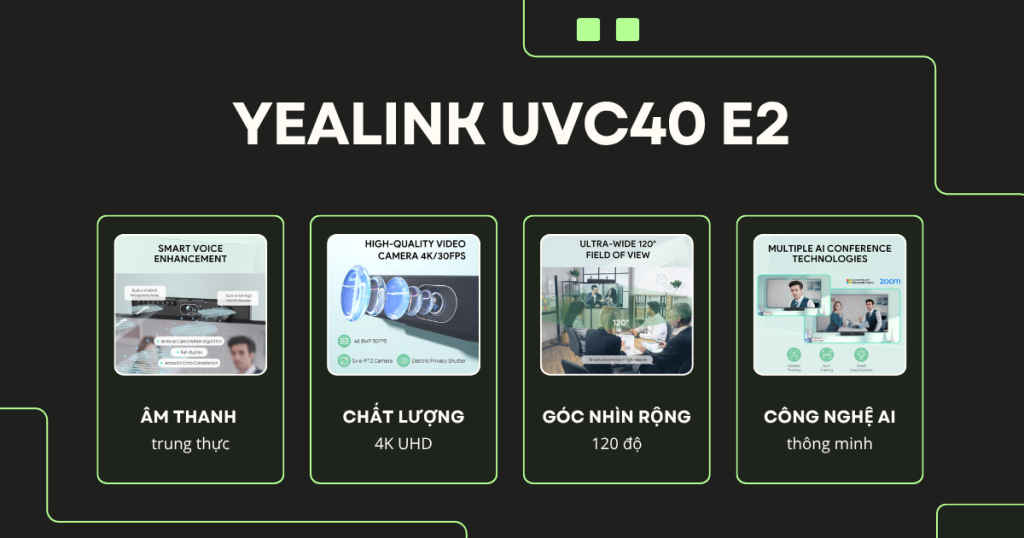 Camera hội nghị All-in-One thông minh Yealink UVC40 E2
