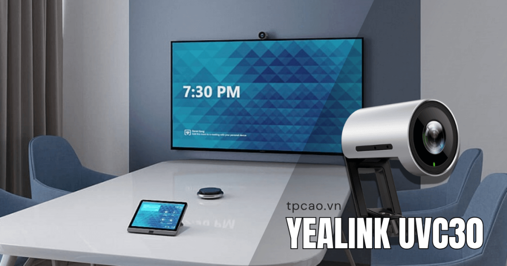 Camera hội nghị 4K USB thông minh cho phòng họp nhỏ và huddle room yealink uvc30