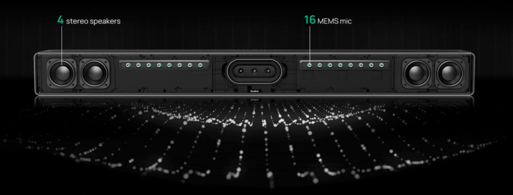 yealink meetingbar A50 mang đến âm thanh song công toàn diện