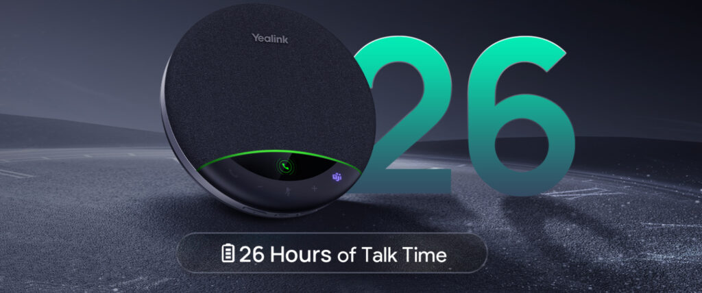 Yealink Sp96 có pin bền bỉ lên đến 26h