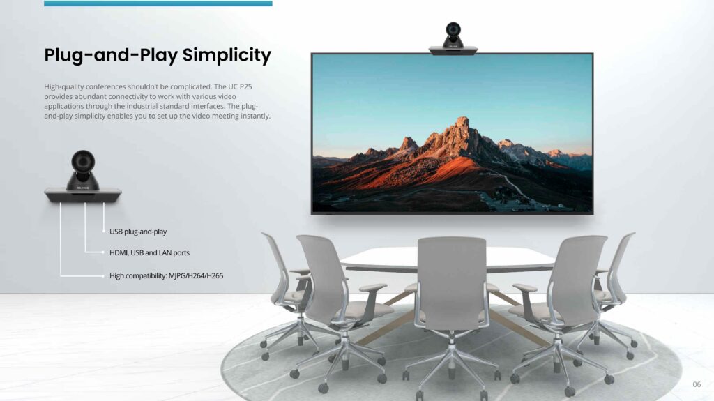 Maxhub UC P25 hỗ trợ Plug & Play triển khai nhanh chóng, không phức tạp