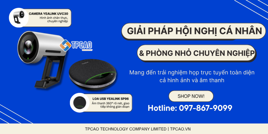 Bộ thiết bị họp Yealink ProA là giải pháp hội nghị trọn bộ tối ưu cho cá nhân, làm việc từ xa và phòng họp nhỏ