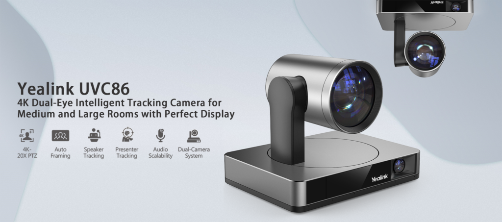 Yealink UVC86 sở hữu camera kép AI 4K thông minh 