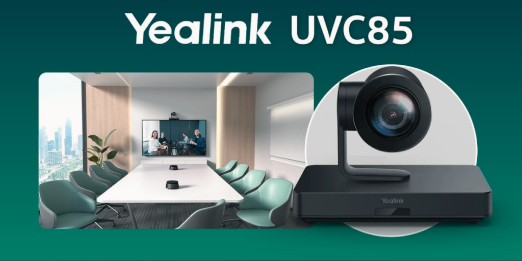 Yealink UVC85 được trang bị cảm biến hình ảnh 8MP hỗ trợ độ phân giải 4K Ultra HD
