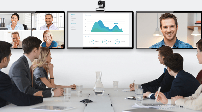 Logitech PTZ Pro 2 được trang bị cảm biến hình ảnh chất lượng Full HD 1080p