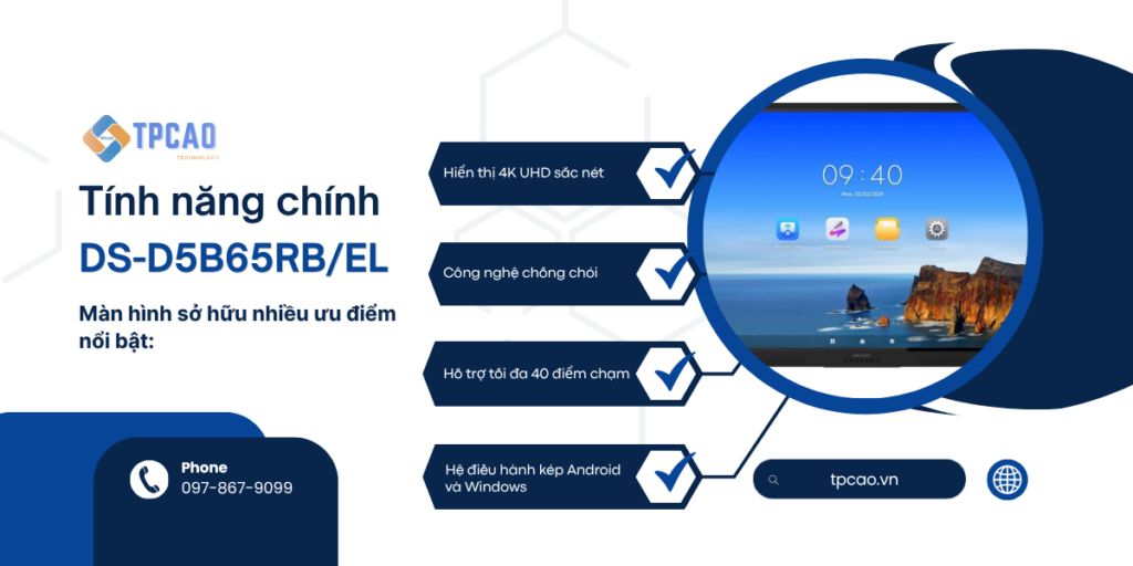 tính năng Hikvision DS-D5B65RB/EL