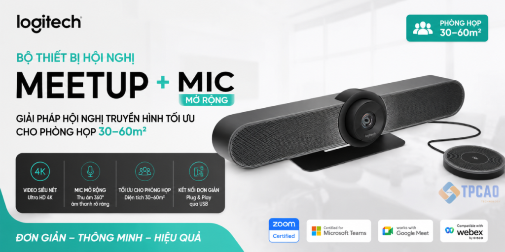 Logitech MeetUp + Mic mở rộng là gì