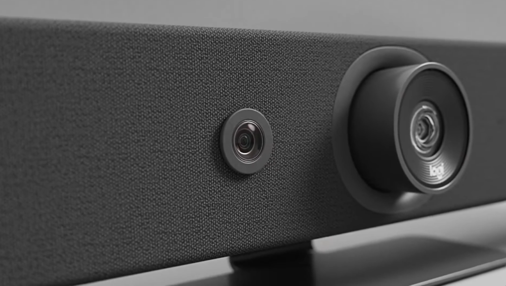 Logitech Rally Bar Mini trang bị Hệ thống 6 Micro Beamforming thu âm chính xác