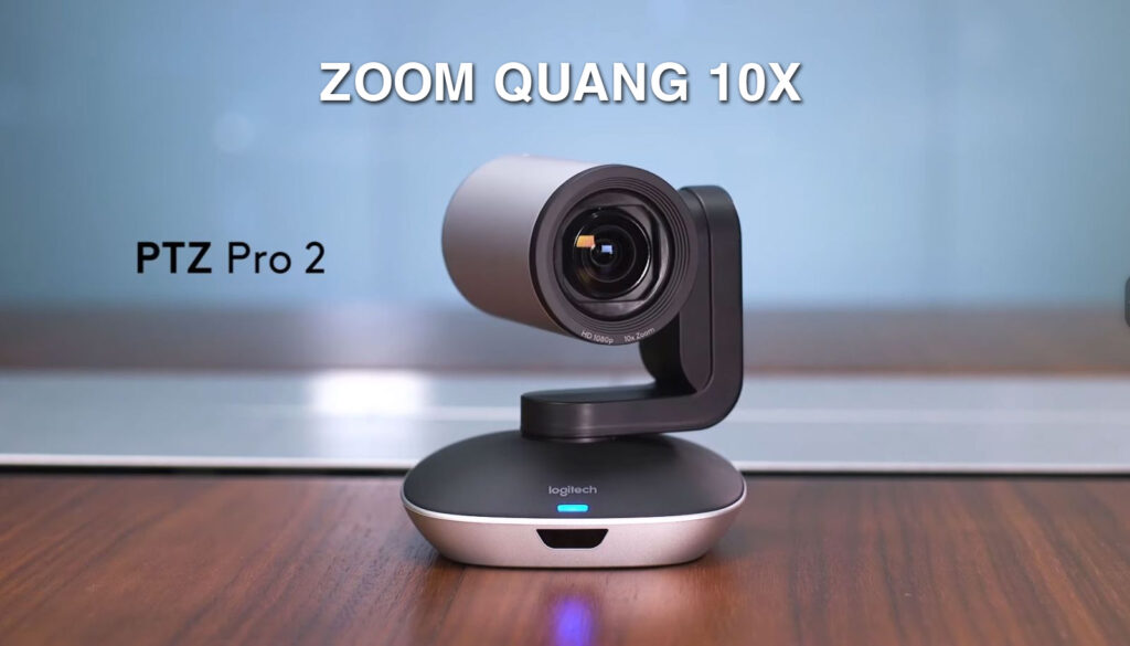 Logitech PTZ Pro 2 sở hữu Camera PTZ Full HD với Zoom quang học 10X