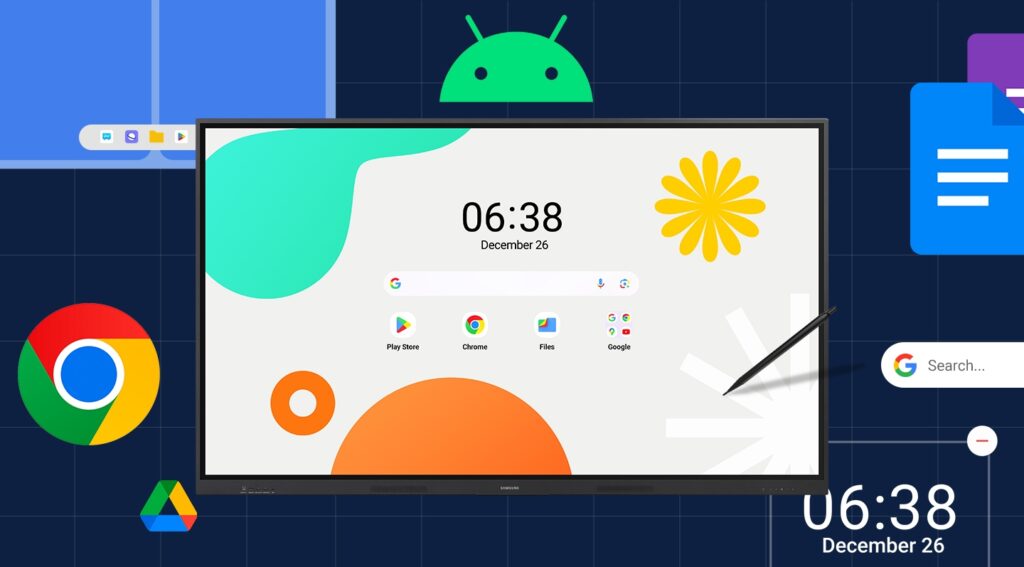 Samsung LH86WAFWLGCXXS có giao diện android trực quan