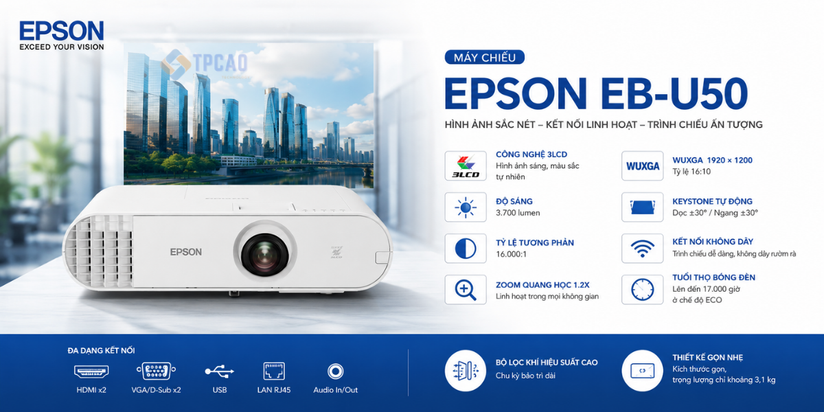 máy chiếu Epson EB-U50 là gì